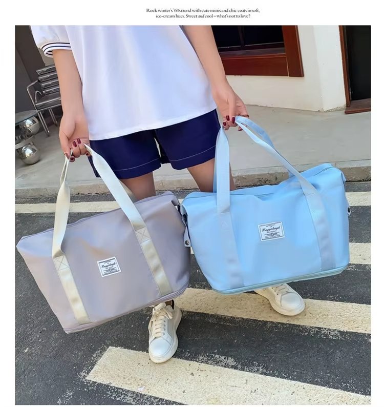 Oxford Waterproof Large Capacity Foldable Multi-function Gym Travel Tote Bag - product detail