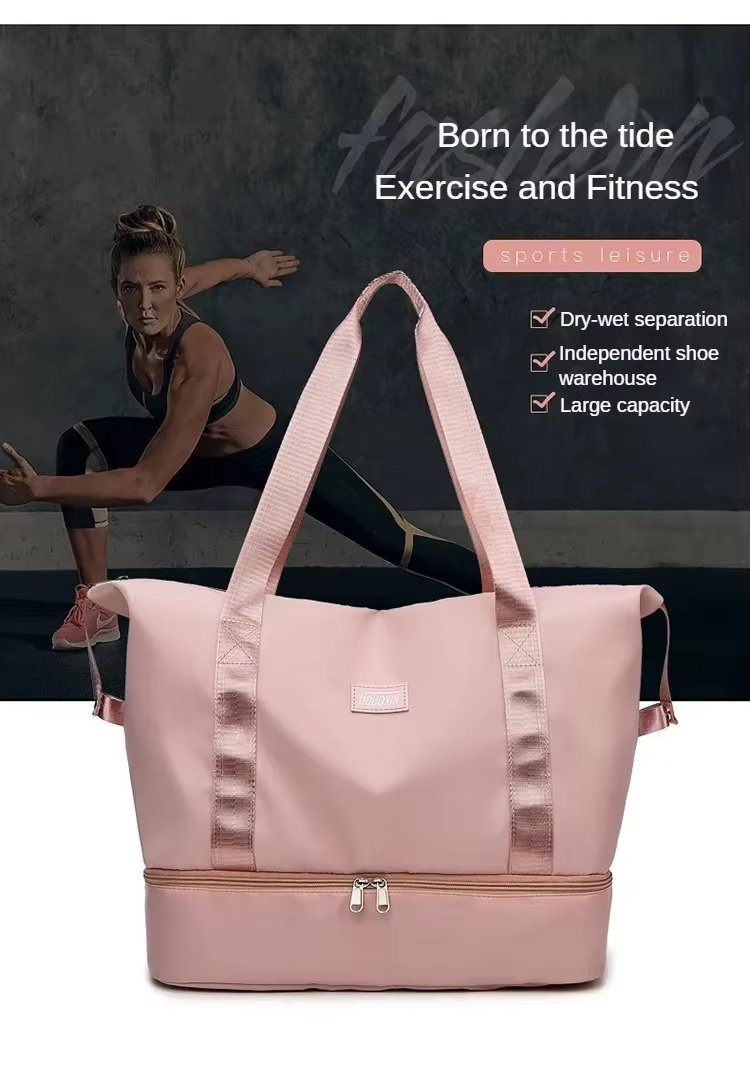 Lightweight Short Trip Travel Bag Tote Trolley Sleeve Multi-function Storage Gym Weekender Sports Handbag - product detail