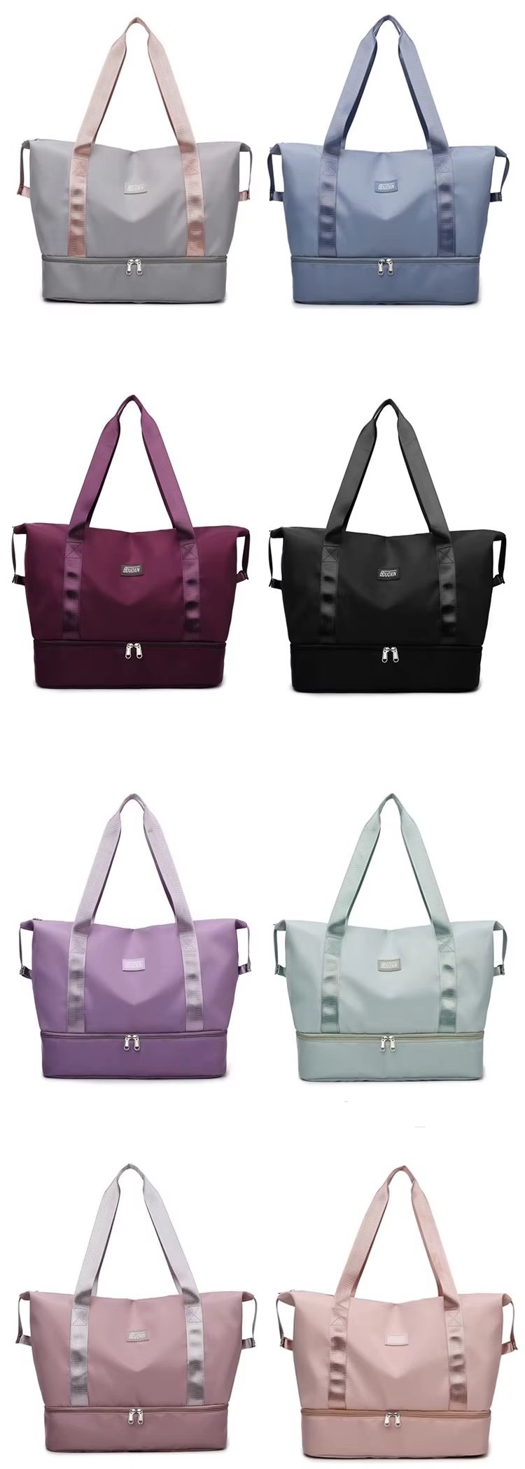 Lightweight Short Trip Travel Bag Tote Trolley Sleeve Multi-function Storage Gym Weekender Sports Handbag - product detail