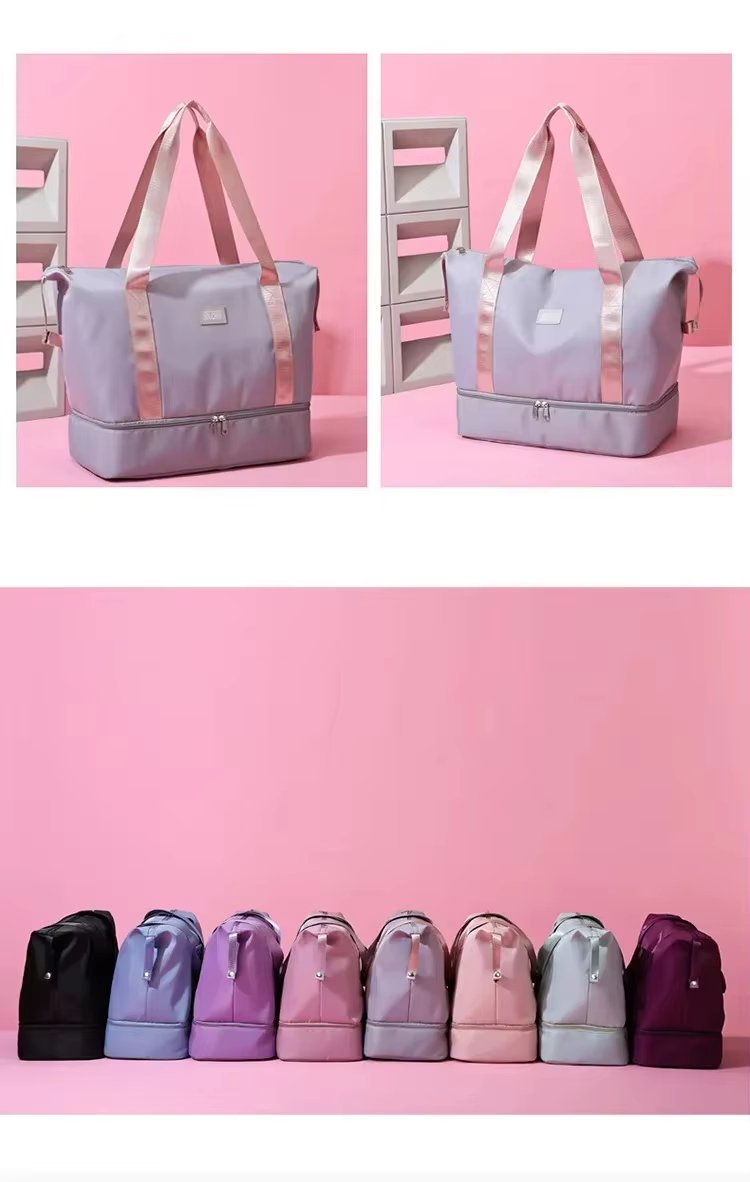 Lightweight Short Trip Travel Bag Tote Trolley Sleeve Multi-function Storage Gym Weekender Sports Handbag - product detail
