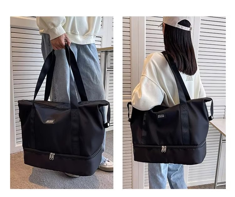 Lightweight Short Trip Travel Bag Tote Trolley Sleeve Multi-function Storage Gym Weekender Sports Handbag - product detail