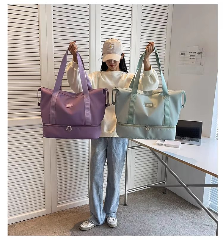 Lightweight Short Trip Travel Bag Tote Trolley Sleeve Multi-function Storage Gym Weekender Sports Handbag - product detail