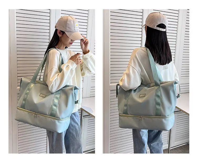 Lightweight Short Trip Travel Bag Tote Trolley Sleeve Multi-function Storage Gym Weekender Sports Handbag - product detail