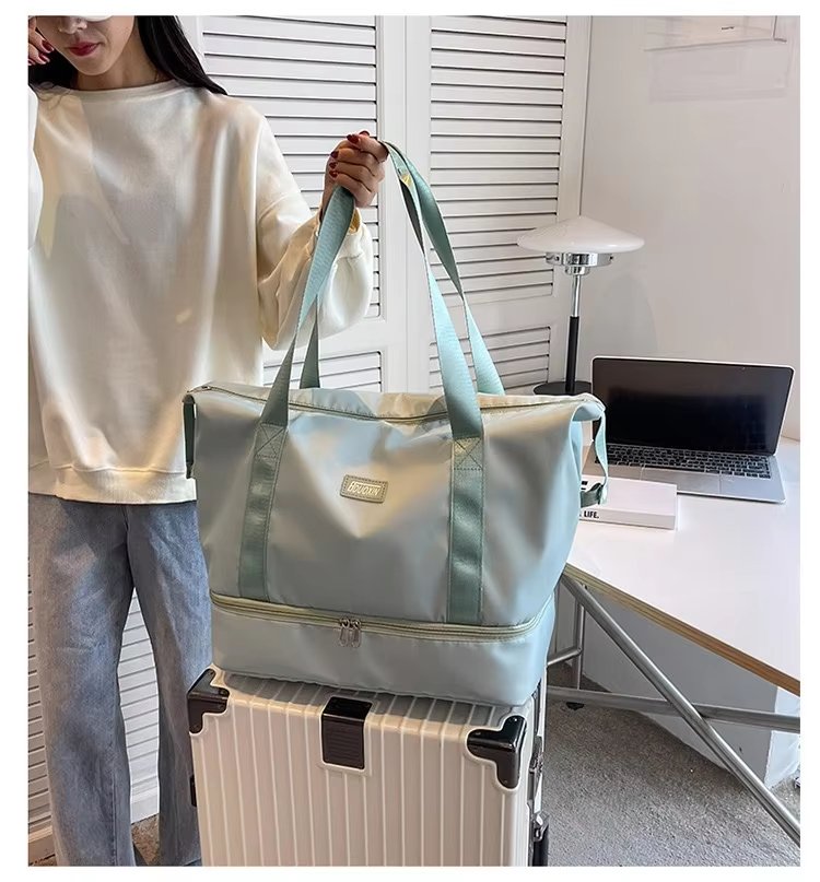 Lightweight Short Trip Travel Bag Tote Trolley Sleeve Multi-function Storage Gym Weekender Sports Handbag - product detail