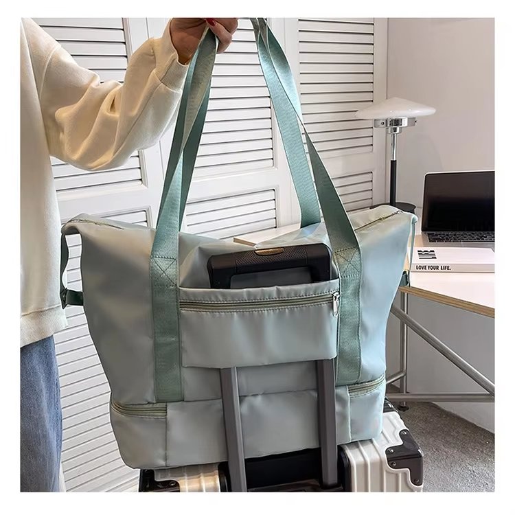 Lightweight Short Trip Travel Bag Tote Trolley Sleeve Multi-function Storage Gym Weekender Sports Handbag - product detail