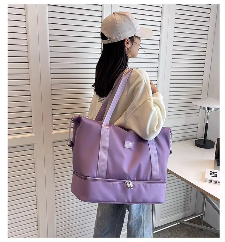 Lightweight Short Trip Travel Bag Tote Trolley Sleeve Multi-function Storage Gym Weekender Sports Handbag - product detail