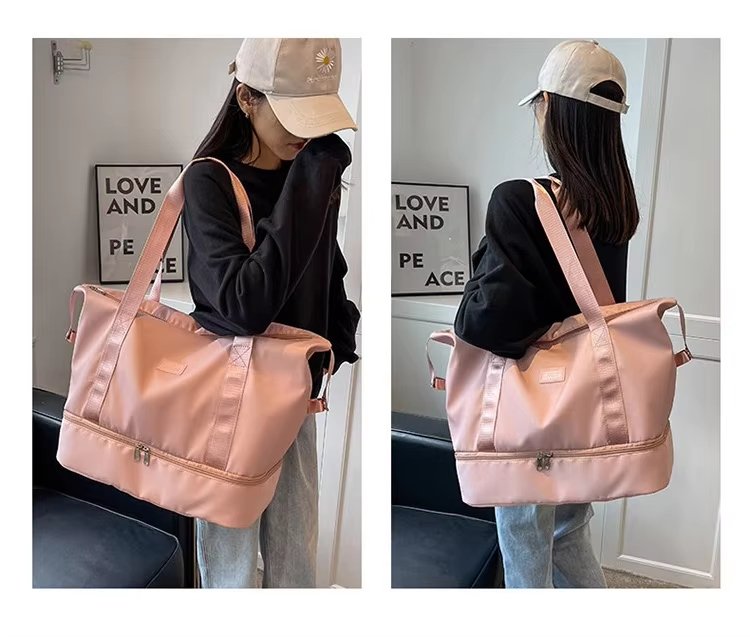 Lightweight Short Trip Travel Bag Tote Trolley Sleeve Multi-function Storage Gym Weekender Sports Handbag - product detail
