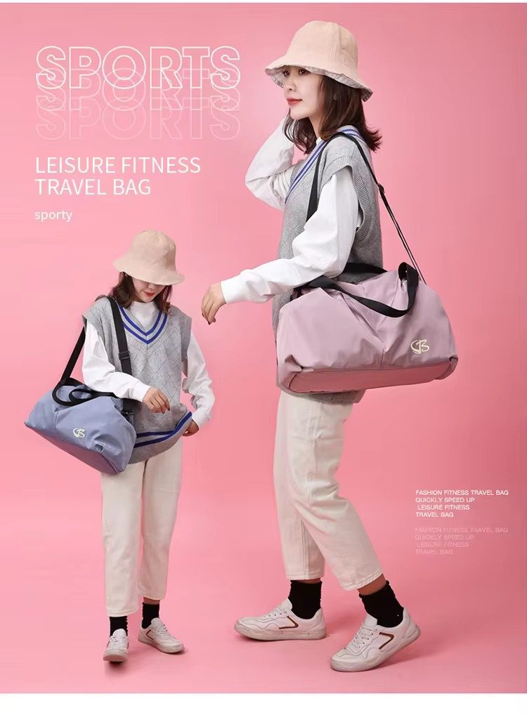 Travel Duffle Bag Large Capacity Fitness Gym Sports Bag Dry Wet Separation Crossbody Shoulder Handbag Luggage Bag detail image