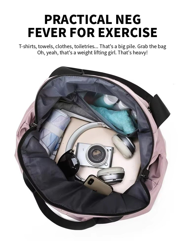 Travel Duffle Bag Large Capacity Fitness Gym Sports Bag Dry Wet Separation Crossbody Shoulder Handbag Luggage Bag detail image
