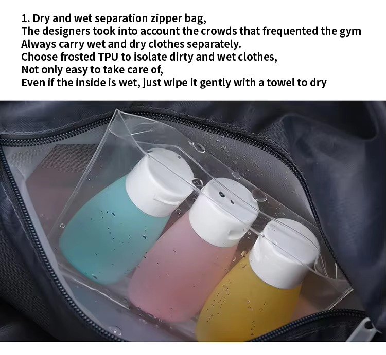 Travel Duffle Bag Large Capacity Fitness Gym Sports Bag Dry Wet Separation Crossbody Shoulder Handbag Luggage Bag detail image