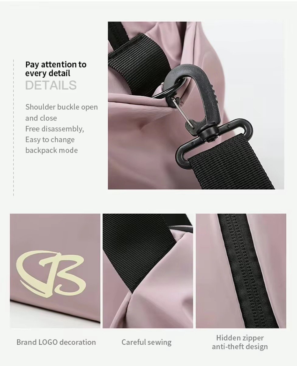 Travel Duffle Bag Large Capacity Fitness Gym Sports Bag Dry Wet Separation Crossbody Shoulder Handbag Luggage Bag detail image