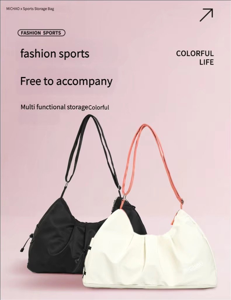 Design Single Shoulder Crossbody Gym Tote Bag High Capacity Travel Fitness Sports Duffel Bag detail image