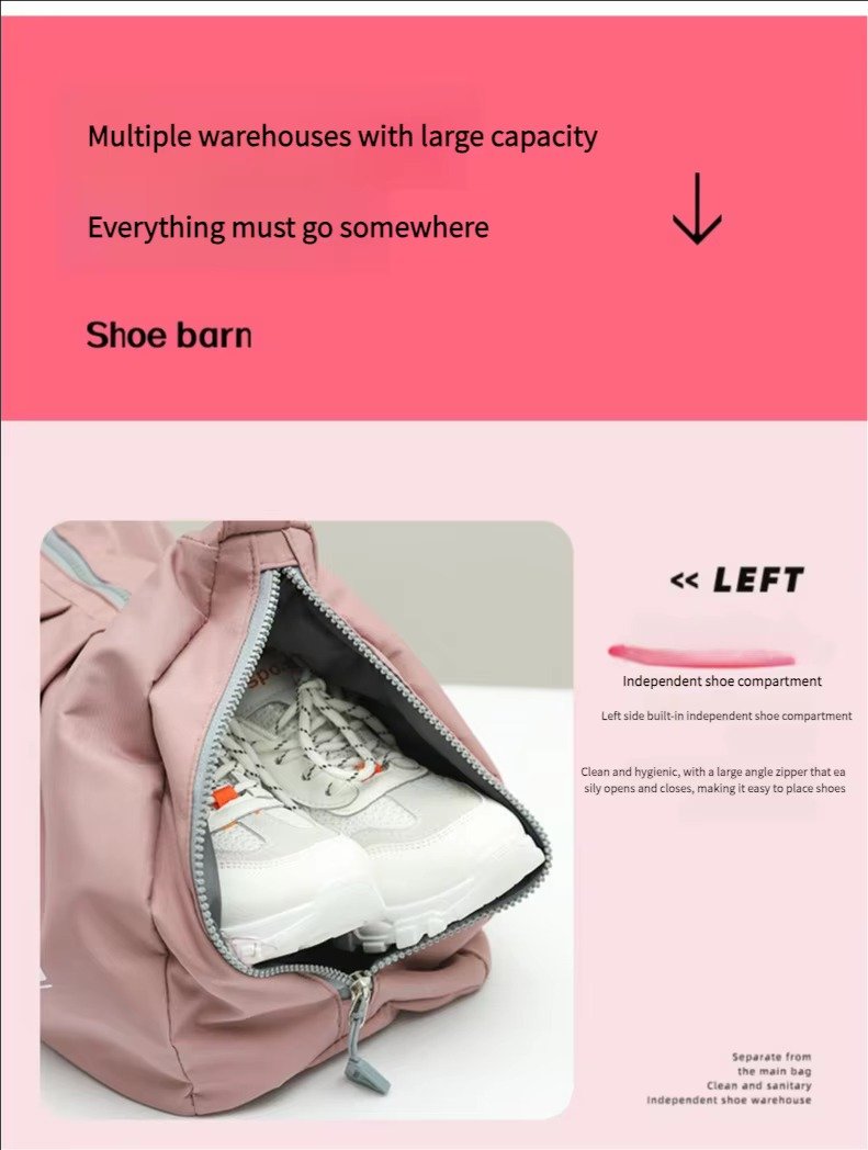 Design Single Shoulder Crossbody Gym Tote Bag High Capacity Travel Fitness Sports Duffel Bag detail image