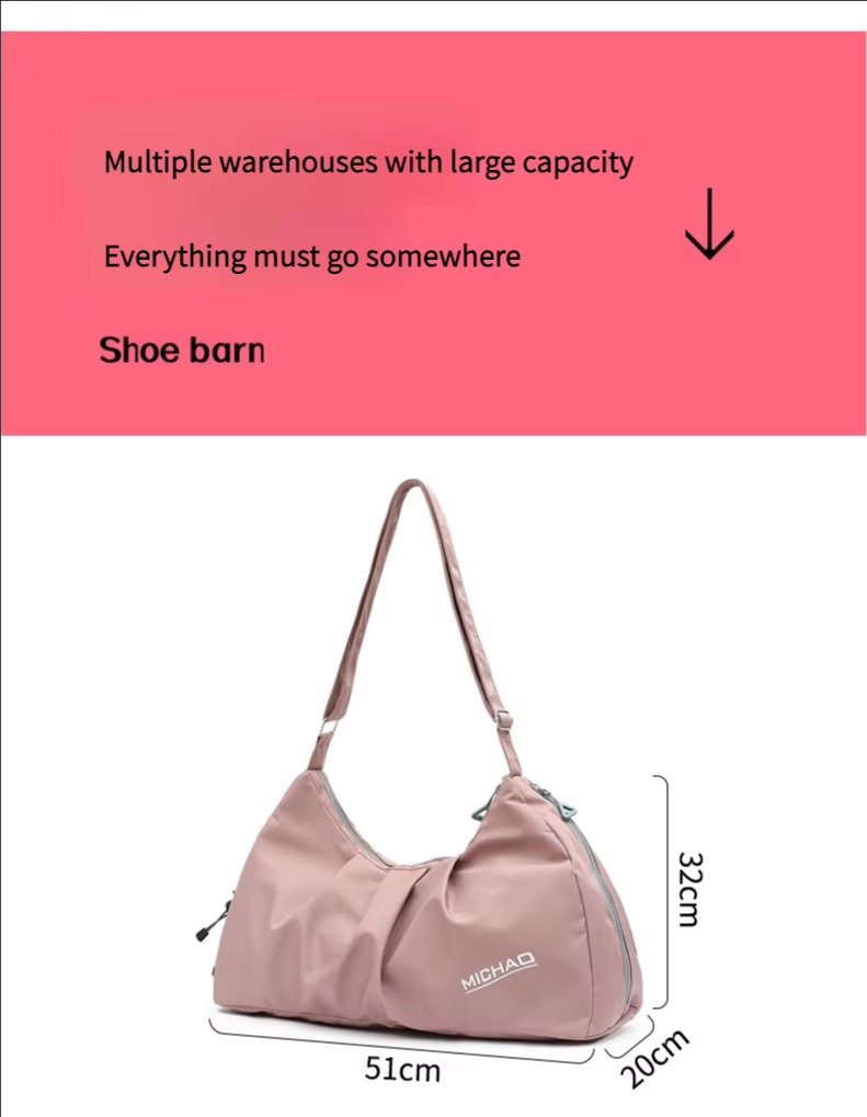 Design Single Shoulder Crossbody Gym Tote Bag High Capacity Travel Fitness Sports Duffel Bag detail image