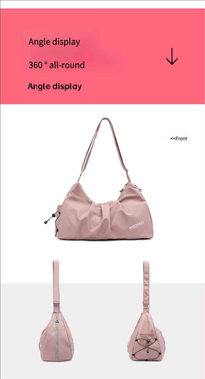Design Single Shoulder Crossbody Gym Tote Bag High Capacity Travel Fitness Sports Duffel Bag detail image