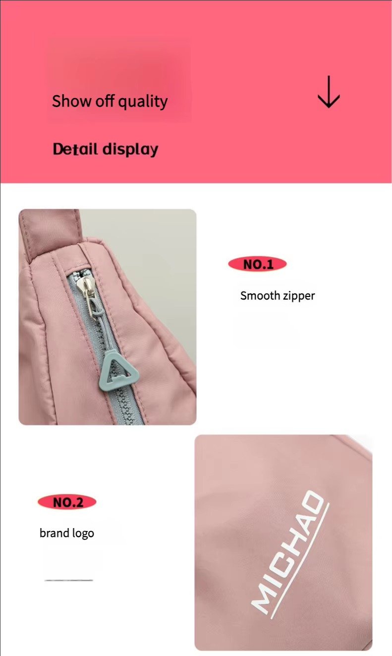 Design Single Shoulder Crossbody Gym Tote Bag High Capacity Travel Fitness Sports Duffel Bag detail image