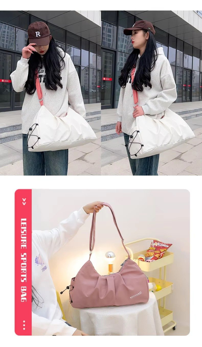 Design Single Shoulder Crossbody Gym Tote Bag High Capacity Travel Fitness Sports Duffel Bag detail image