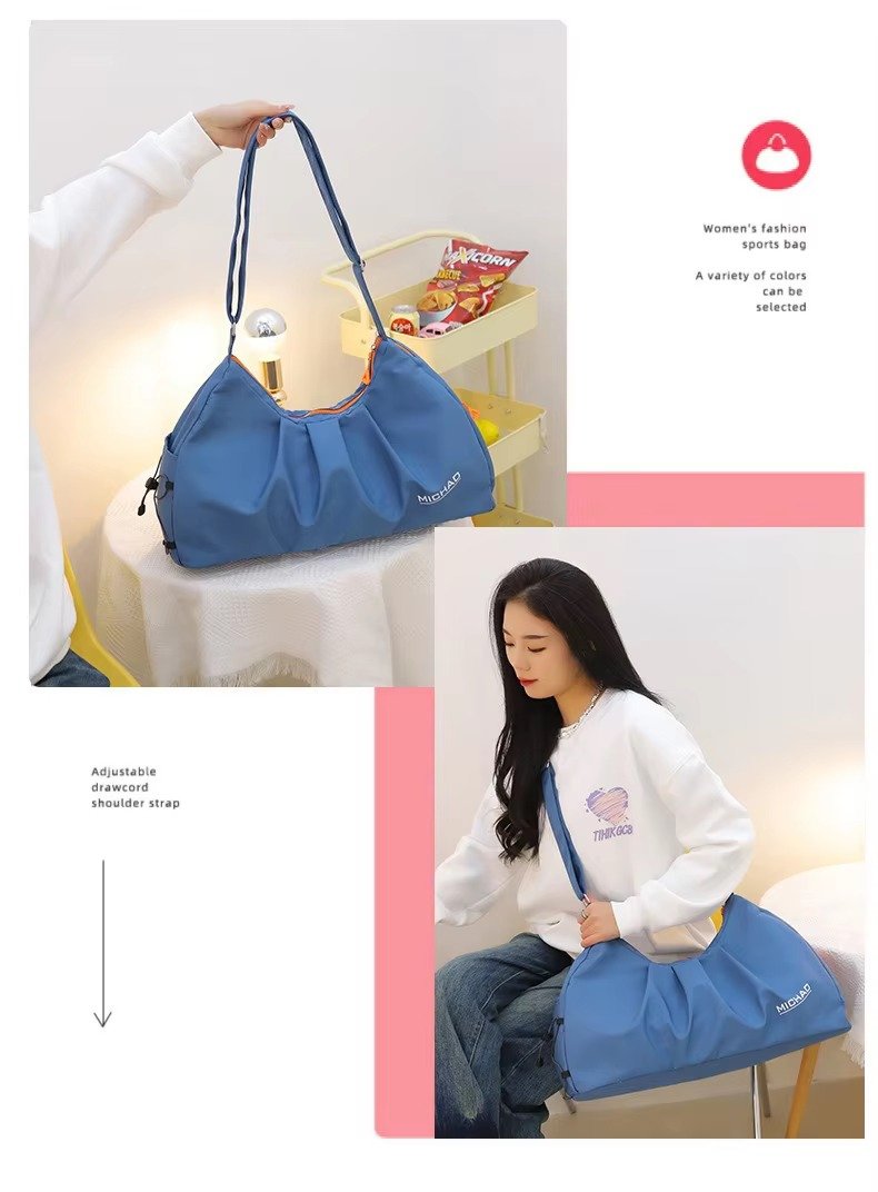 Design Single Shoulder Crossbody Gym Tote Bag High Capacity Travel Fitness Sports Duffel Bag detail image