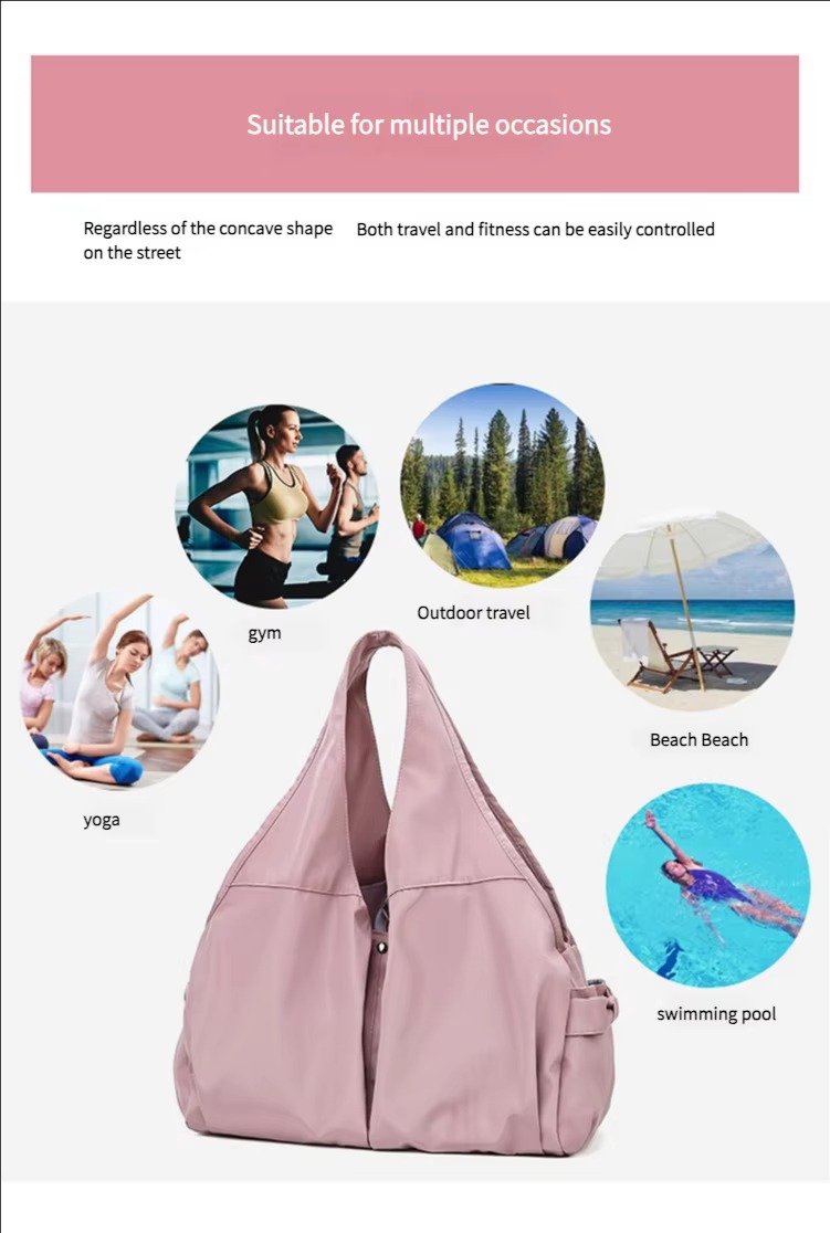 Style Short Trip Overnight Yoga Sport Bag Dry Wet Separation Fitness Bags Gym Luggage Travel Duffel Bag detail image