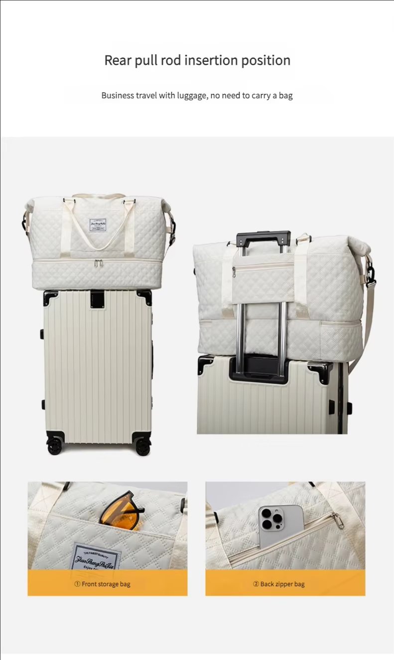 Shoe Compartment Oxford Weekend Travel Duffel Bag product detail