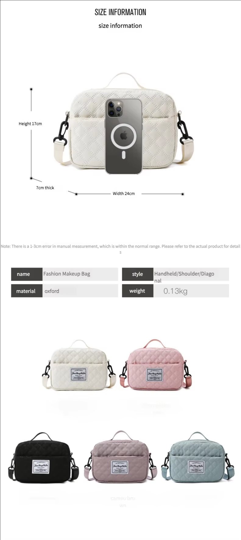 Shoe Compartment Oxford Weekend Travel Duffel Bag product detail