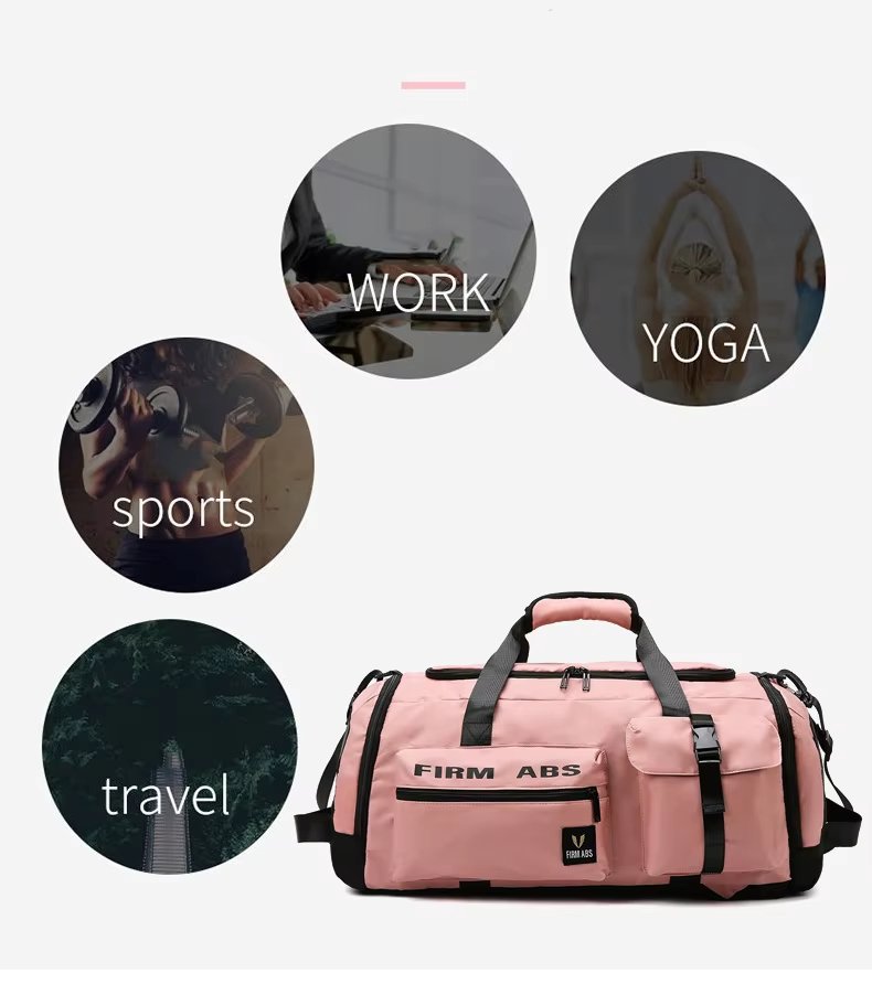 Waterproof Dry Wet Separation Nylon Sports Travel Duffel Bag product detail