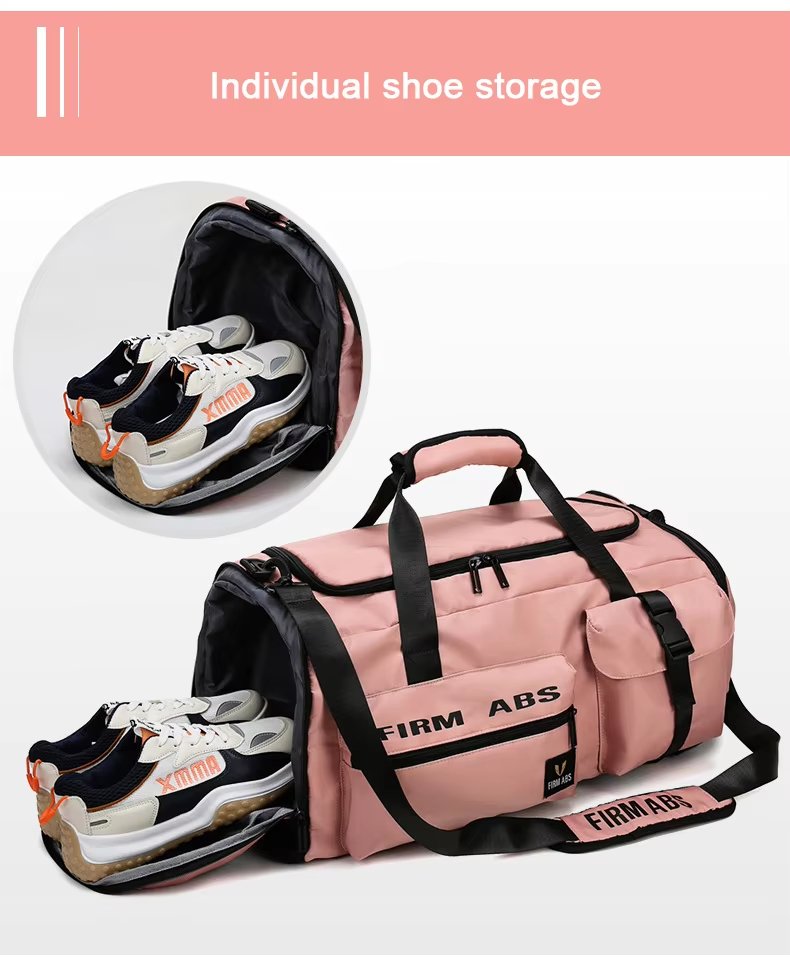 Waterproof Dry Wet Separation Nylon Sports Travel Duffel Bag product detail