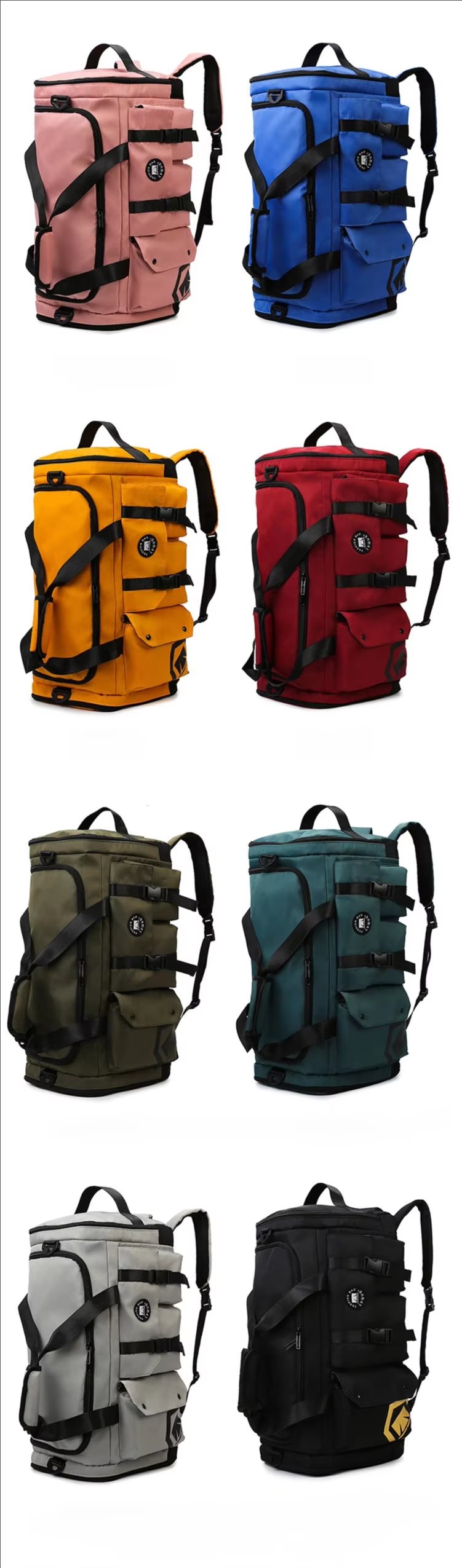 Waterproof Dry Wet Separation Oxford Weekend Travel Duffel Bag product detail