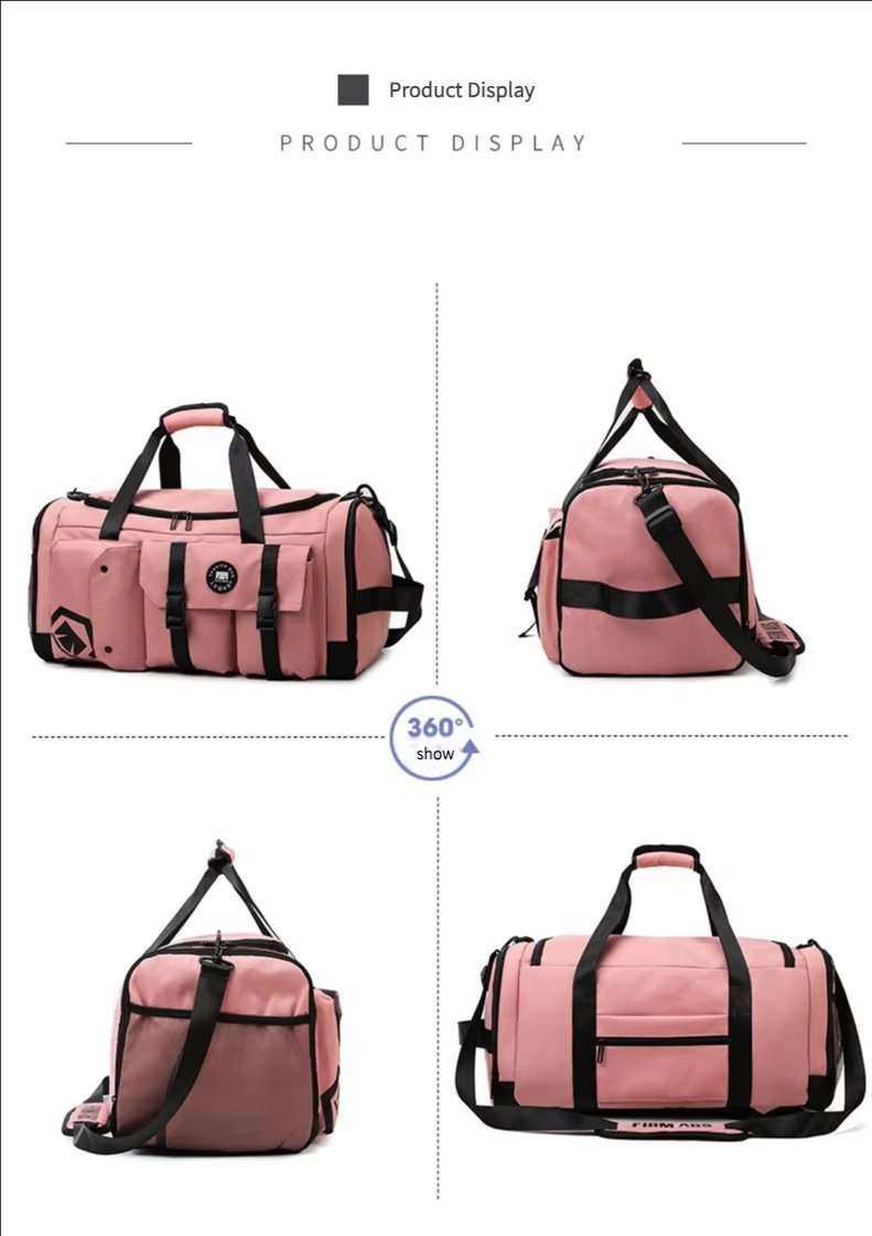 Waterproof Dry Wet Separation Oxford Weekend Travel Duffel Bag product detail