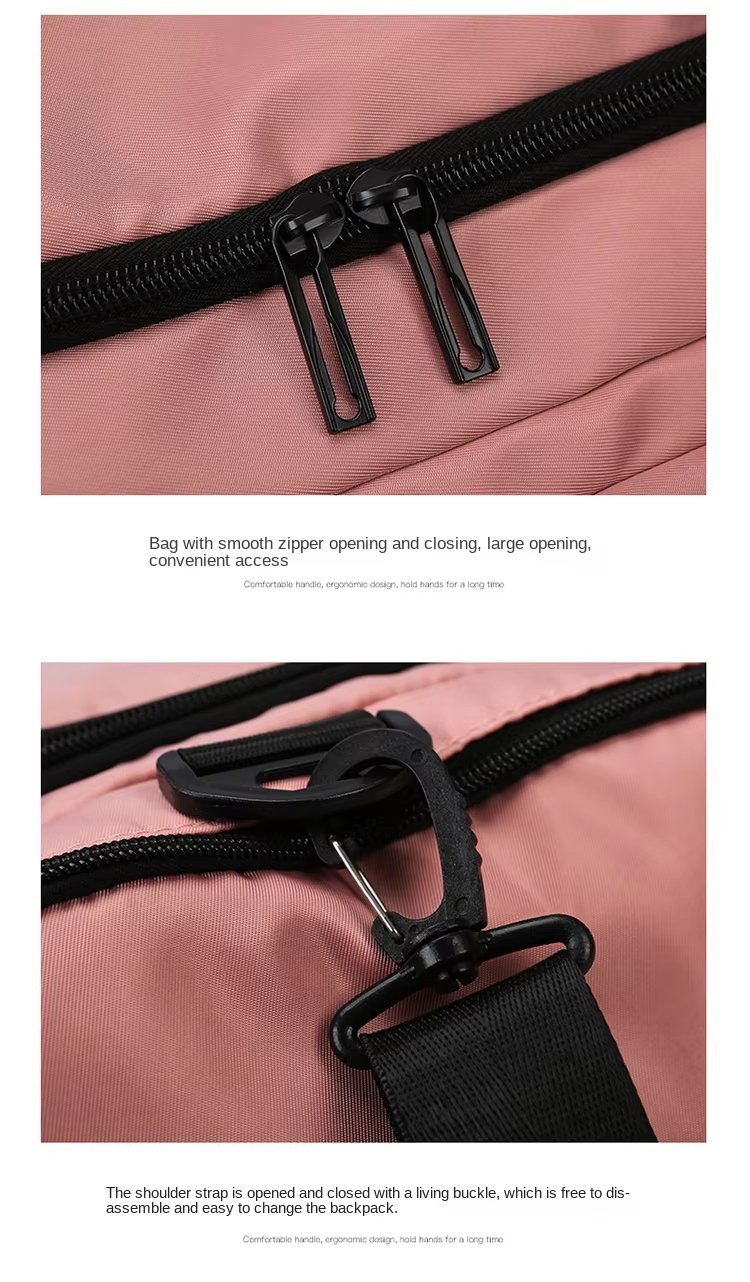 Waterproof Dry Wet Separation Oxford Weekend Travel Duffel Bag product detail