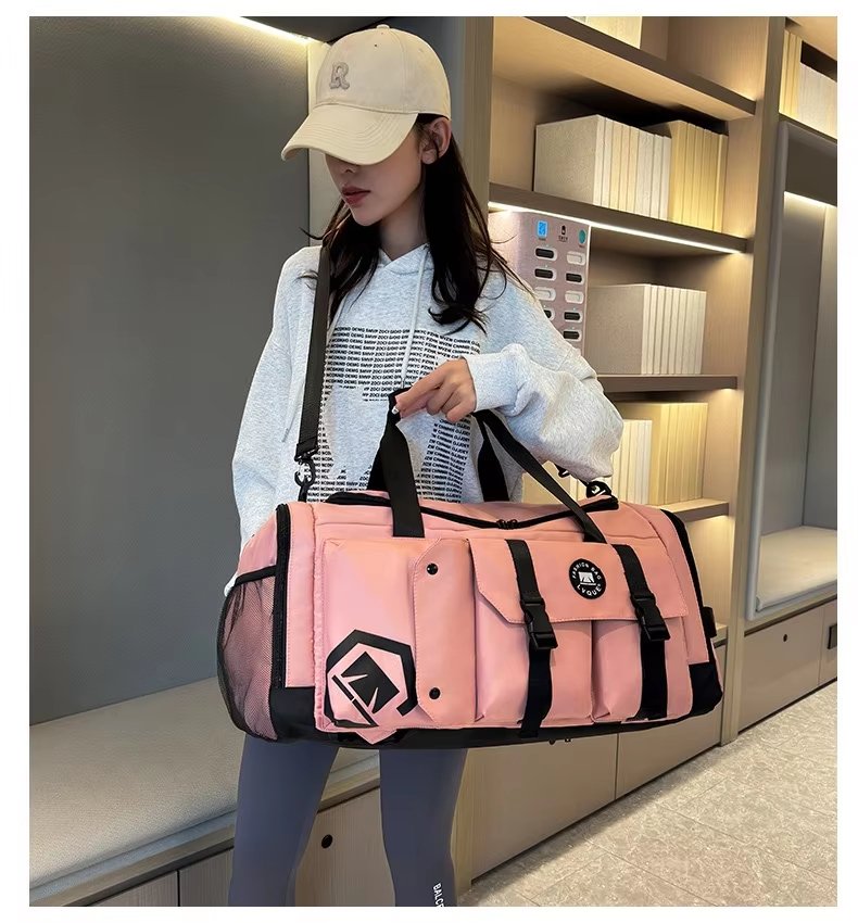 Waterproof Dry Wet Separation Oxford Weekend Travel Duffel Bag product detail