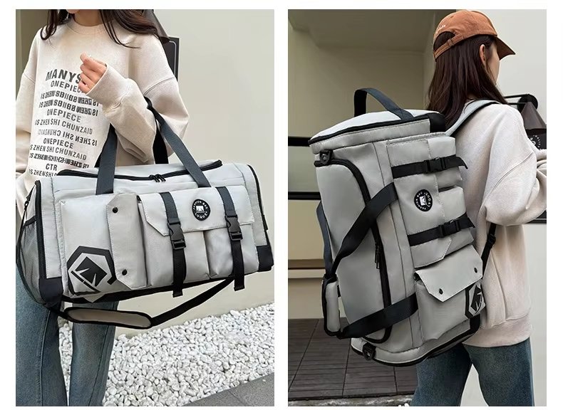 Waterproof Dry Wet Separation Oxford Weekend Travel Duffel Bag product detail