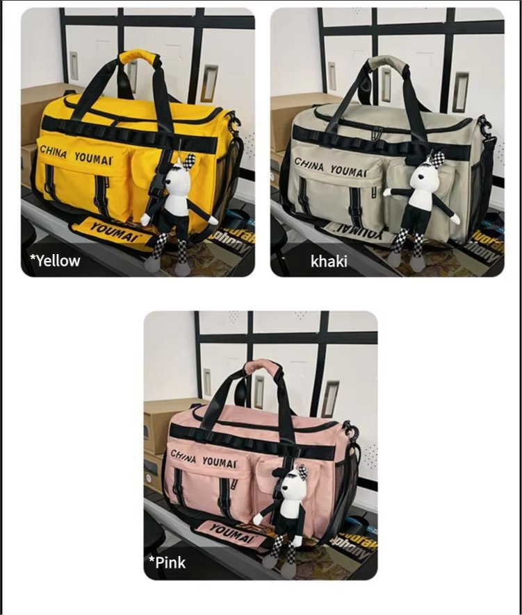 Waterproof Shoe Compartment Nylon Weekend Travel Lightweight Duffel Bag product detail