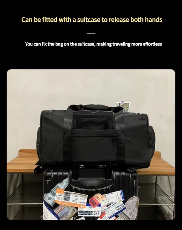 Waterproof Shoe Compartment Nylon Weekend Travel Lightweight Duffel Bag product detail
