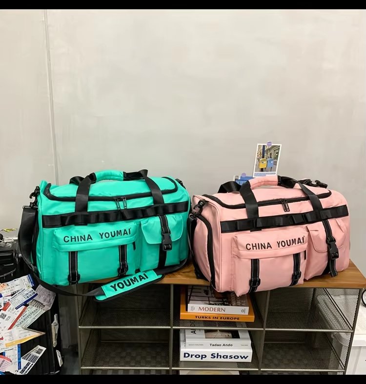 Waterproof Shoe Compartment Nylon Weekend Travel Lightweight Duffel Bag product detail