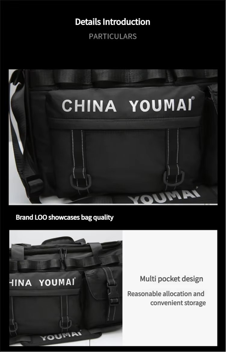 Waterproof Shoe Compartment Nylon Weekend Travel Lightweight Duffel Bag product detail