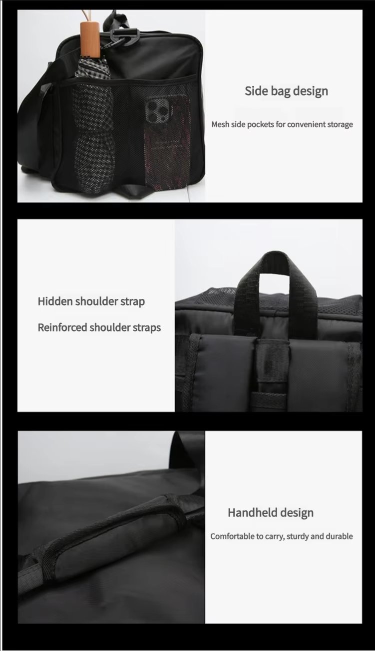 Waterproof Shoe Compartment Nylon Weekend Travel Lightweight Duffel Bag product detail