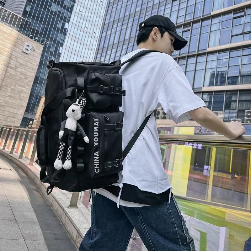 Waterproof Shoe Compartment Nylon Weekend Travel Lightweight Duffel Bag product detail