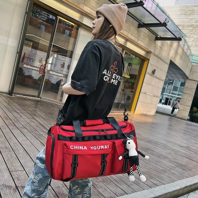 Waterproof Shoe Compartment Nylon Weekend Travel Lightweight Duffel Bag product detail
