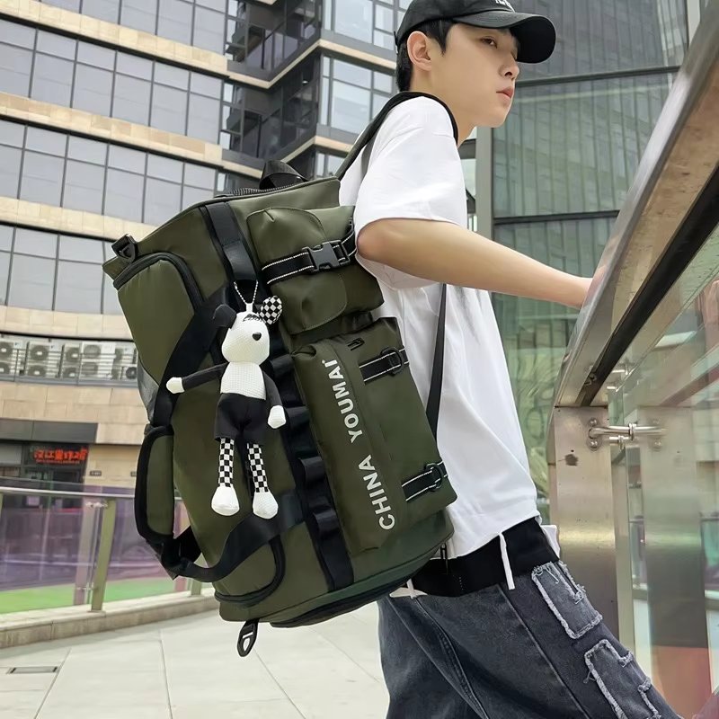 Waterproof Shoe Compartment Nylon Weekend Travel Lightweight Duffel Bag product detail