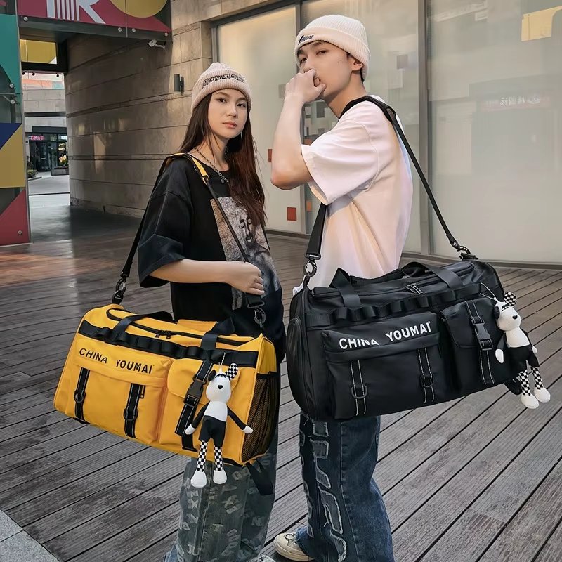 Waterproof Shoe Compartment Nylon Weekend Travel Lightweight Duffel Bag product detail