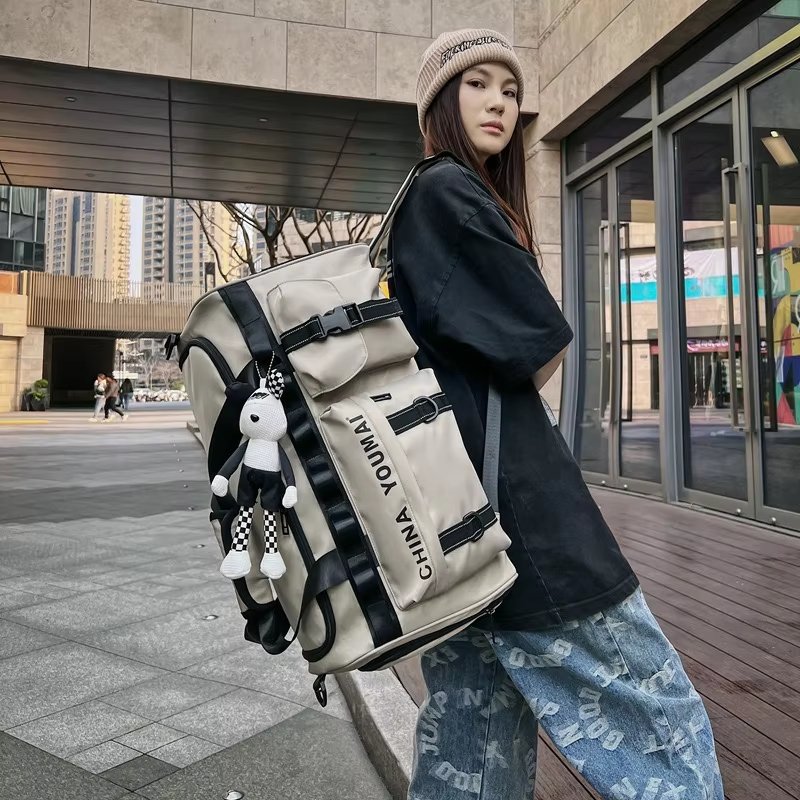 Waterproof Shoe Compartment Nylon Weekend Travel Lightweight Duffel Bag product detail