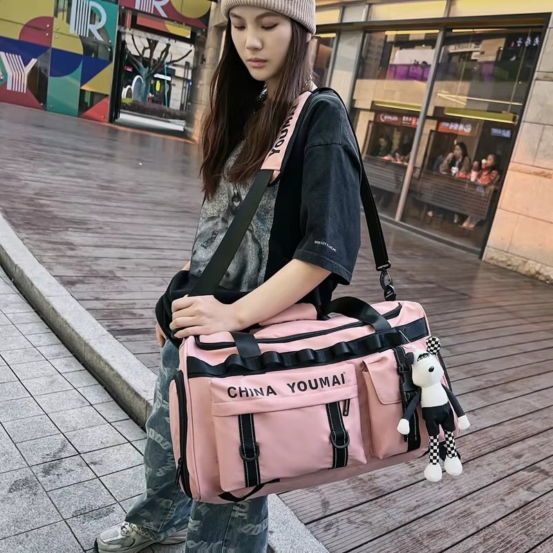 Waterproof Shoe Compartment Nylon Weekend Travel Lightweight Duffel Bag product detail