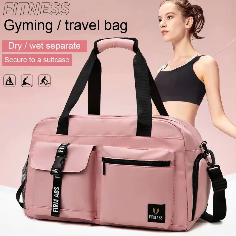 Custom Logo Oxford Sports Duffel Bag – Waterproof Gym Fitness Bag with Shoe Compartment product detail