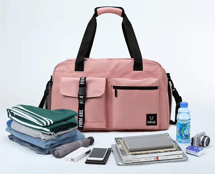 Custom Logo Oxford Sports Duffel Bag – Waterproof Gym Fitness Bag with Shoe Compartment product detail