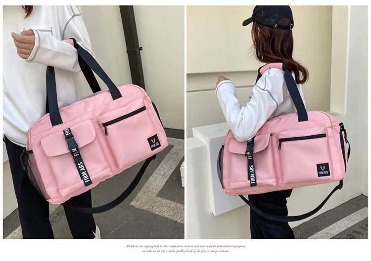 Custom Logo Oxford Sports Duffel Bag – Waterproof Gym Fitness Bag with Shoe Compartment product detail