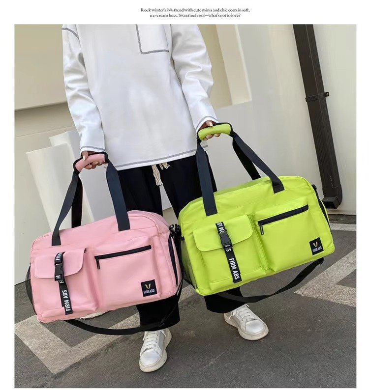 Custom Logo Oxford Sports Duffel Bag – Waterproof Gym Fitness Bag with Shoe Compartment product detail
