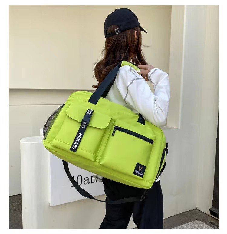 Custom Logo Oxford Sports Duffel Bag – Waterproof Gym Fitness Bag with Shoe Compartment product detail