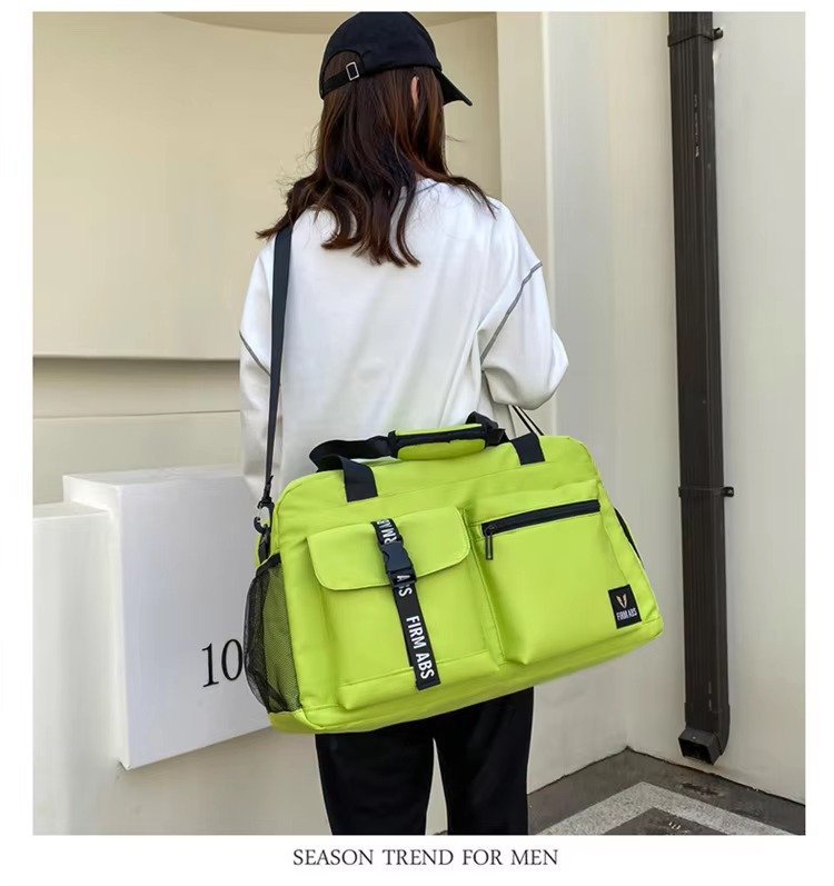 Custom Logo Oxford Sports Duffel Bag – Waterproof Gym Fitness Bag with Shoe Compartment product detail