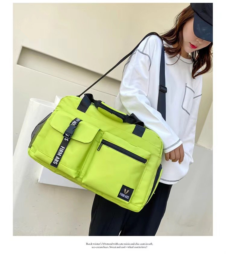 Custom Logo Oxford Sports Duffel Bag – Waterproof Gym Fitness Bag with Shoe Compartment product detail